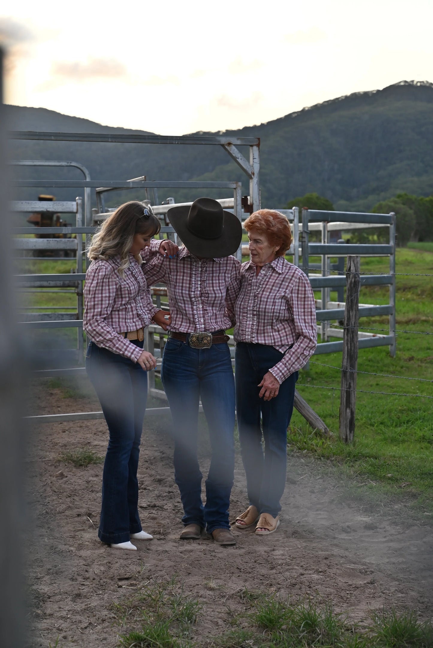 Arena shirt - Long sleeve Pink gingham - Dusky - 1823