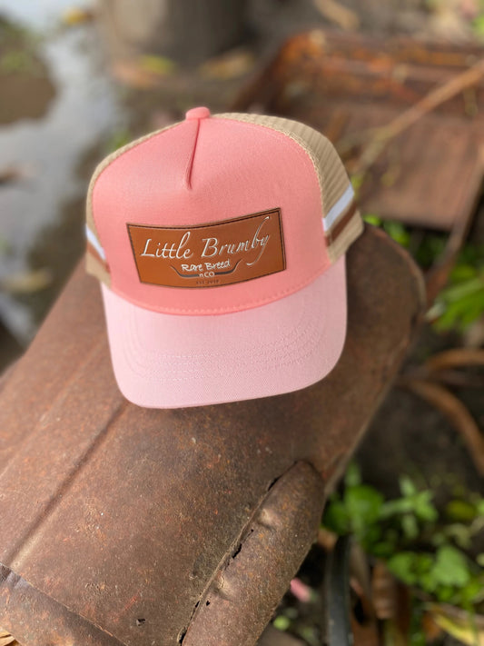 Trucker Cap - Kids - Little Brumby pink gingham cap - 1503