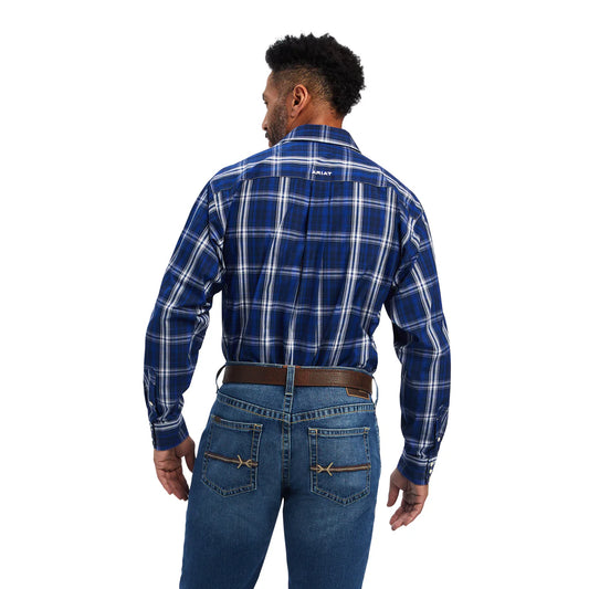 Ariat Mens Pro Series Burke Classic Snap Long Sleeve Sapphire