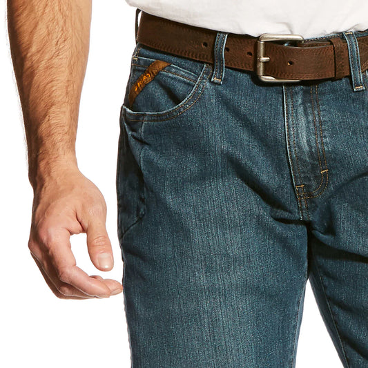 ARIAT REBAR M4 RELAXED DURASTRETCH BASIC BOOT CUT JEAN