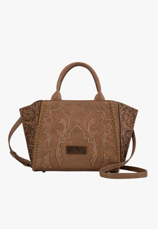Wrangler Embroidered Tote Bag Camel