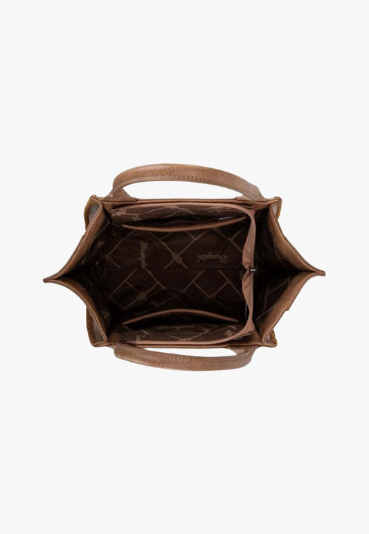 Wrangler Embroidered Tote Bag Camel