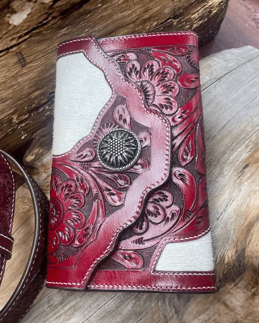 Outback King Western Clutch Purse Indian Cherry