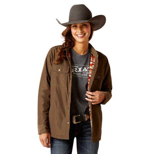 Ariat Womens Dilon Shirt Jacket Canteen