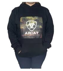 Ariat Boys Protect and Serve Block Hoodie Black