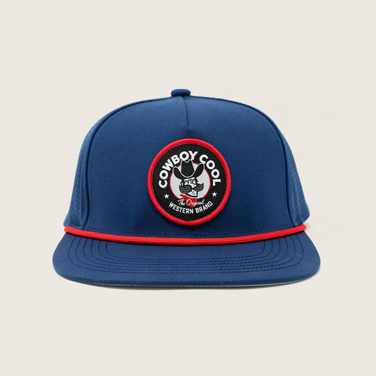Retro Revival Hat: Navy