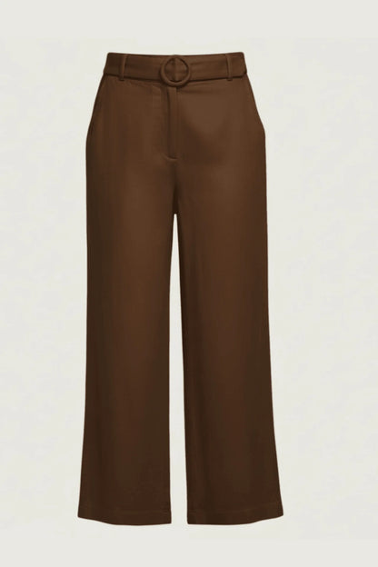 Outback Linen Everyday Linen Pants - Smoked Cocoa