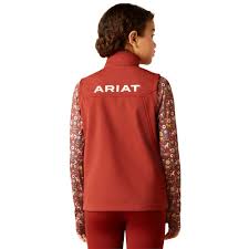 Ariat Youth new team Softshell vest Fired Brick