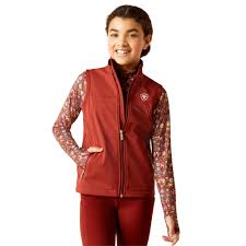 Ariat Youth new team Softshell vest Fired Brick