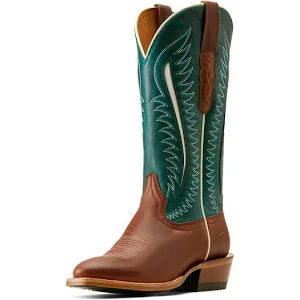 Ariat Womens Futurity Limited Umber Rust / Turquoise Nights