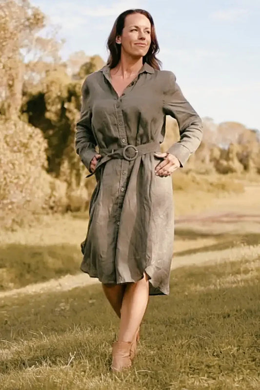 Outback Spinifex Everyday Organic Linen Dresses