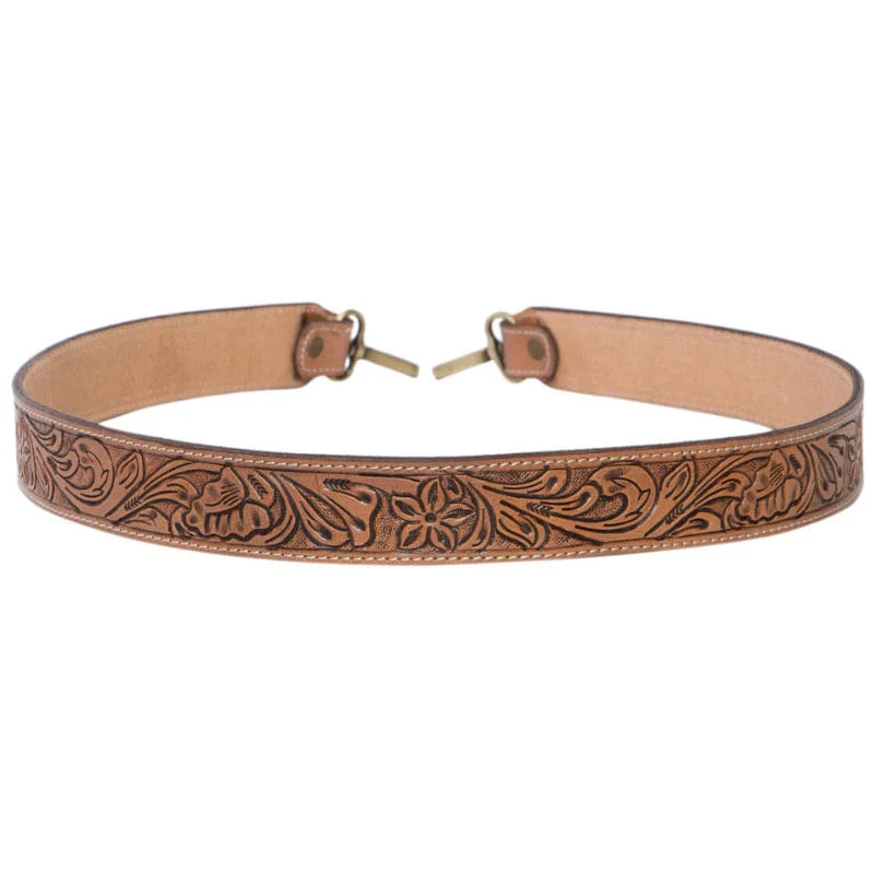 Leather Tooled Bag Strap