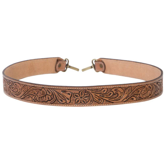 Leather Tooled Bag Strap