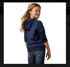 Ariat youth 3D Logo 2.0 Hood navy red