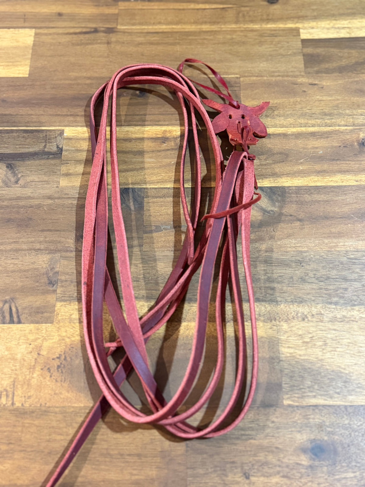 Boot Straps - Red/Brown