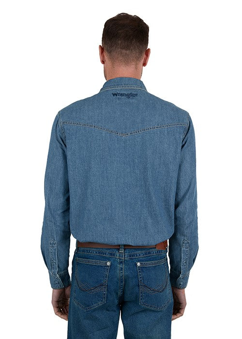 WRANGLER MENS JAY DENIM LS SHIRT