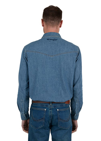 WRANGLER MENS JAY DENIM LS SHIRT