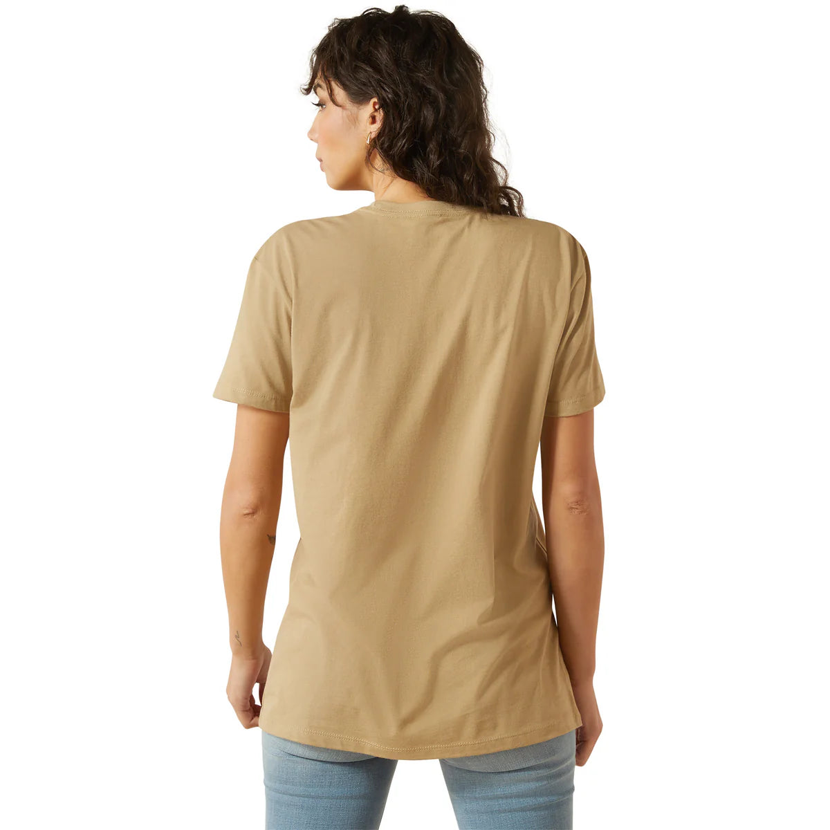 Ariat Womens Kinking up the Dust Tee - Sand