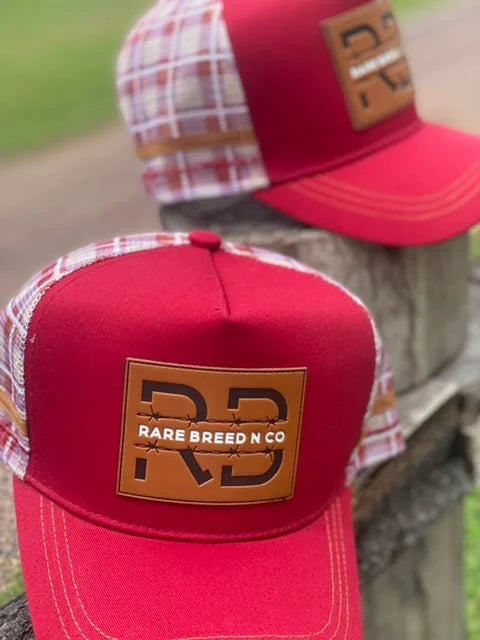 Trucker Cap - Maroon Barbwire - High Profile -