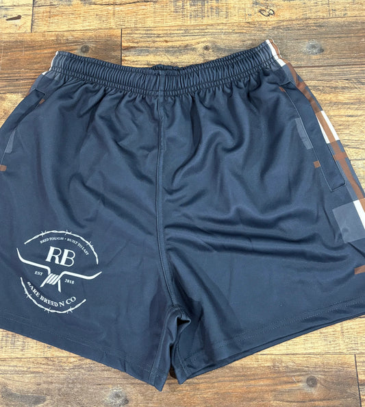 Footy Shorts - Adult - Blue - Longer length