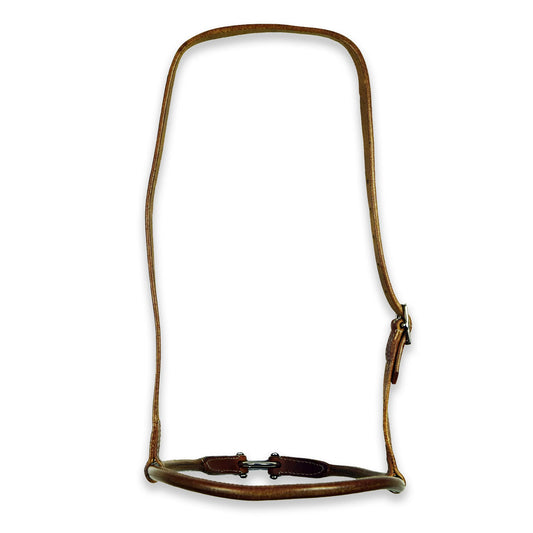 Ezy Ride Noseband Rolled Leather Natural