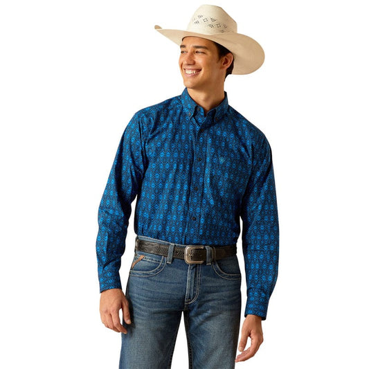 Ariat Boys Pascual LS Shirt Directoire Blue
