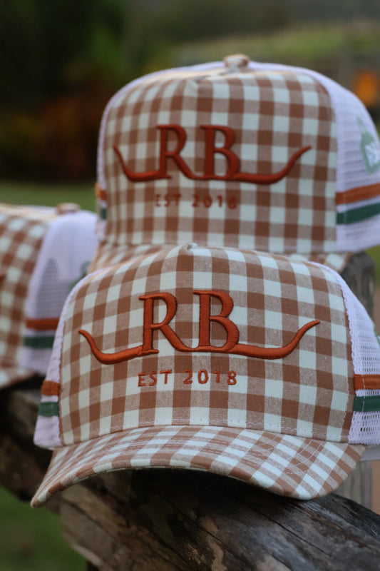 Trucker Cap - Nerve - Brown Gingham -