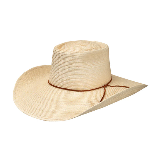 Sunbody Hats Reata III Palm Leaf Hat - Natural/Brown