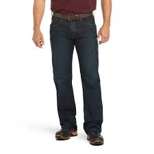 Ariat Mens Rebar M5 Slim Straight Blackstone Jeans