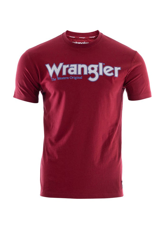 Wrangler Mens Ryder Logo SS Tee