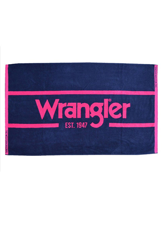WRANGLER SIGNATURE TOWEL Navy/Pink
