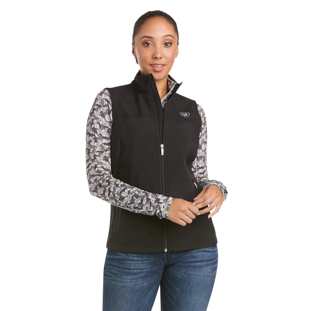 Ariat Womens New Team Softshell Vest Black