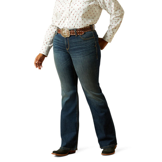 Mid Rise Stretch Sonia Boot Ocean