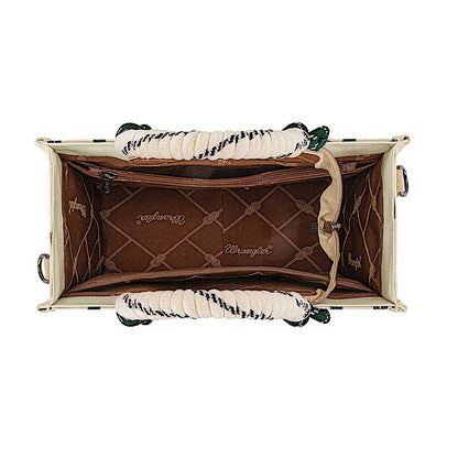 Wrangler Southwestern Rope Handle Bag Beige