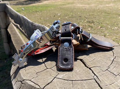 Back to Roots Rodeo Co.  Junior Bull Riding Spurs, Straps and Rowels
