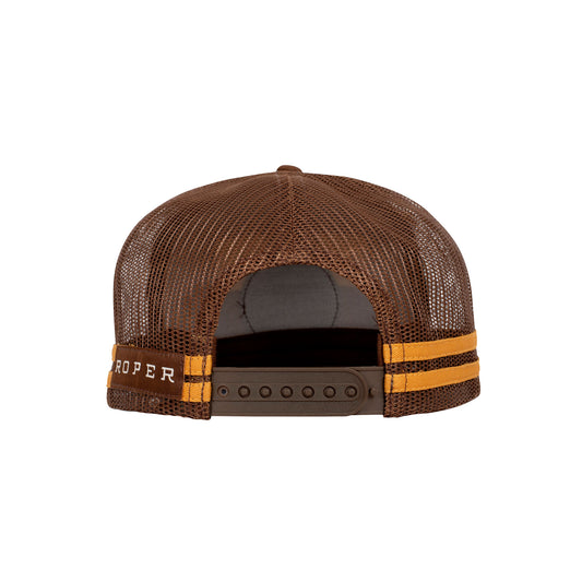 Roper Trucker Cap - Mustard/Brown