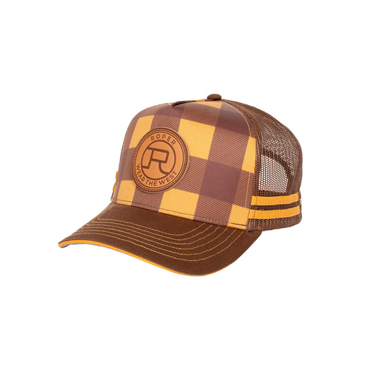 Roper Trucker Cap - Mustard/Brown