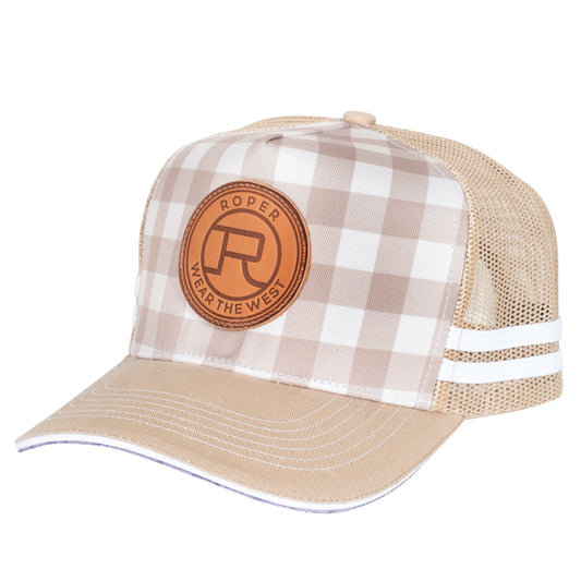 ROPER CAP - TRUCKER - FAWN/STONE