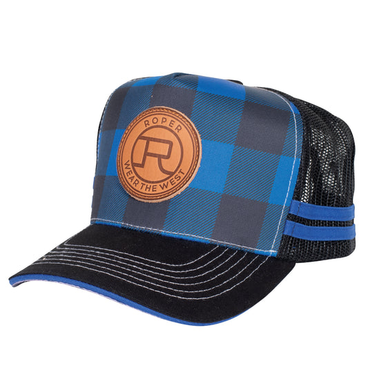 ROPER CAP - TRUCKER - COBALT/BLACK