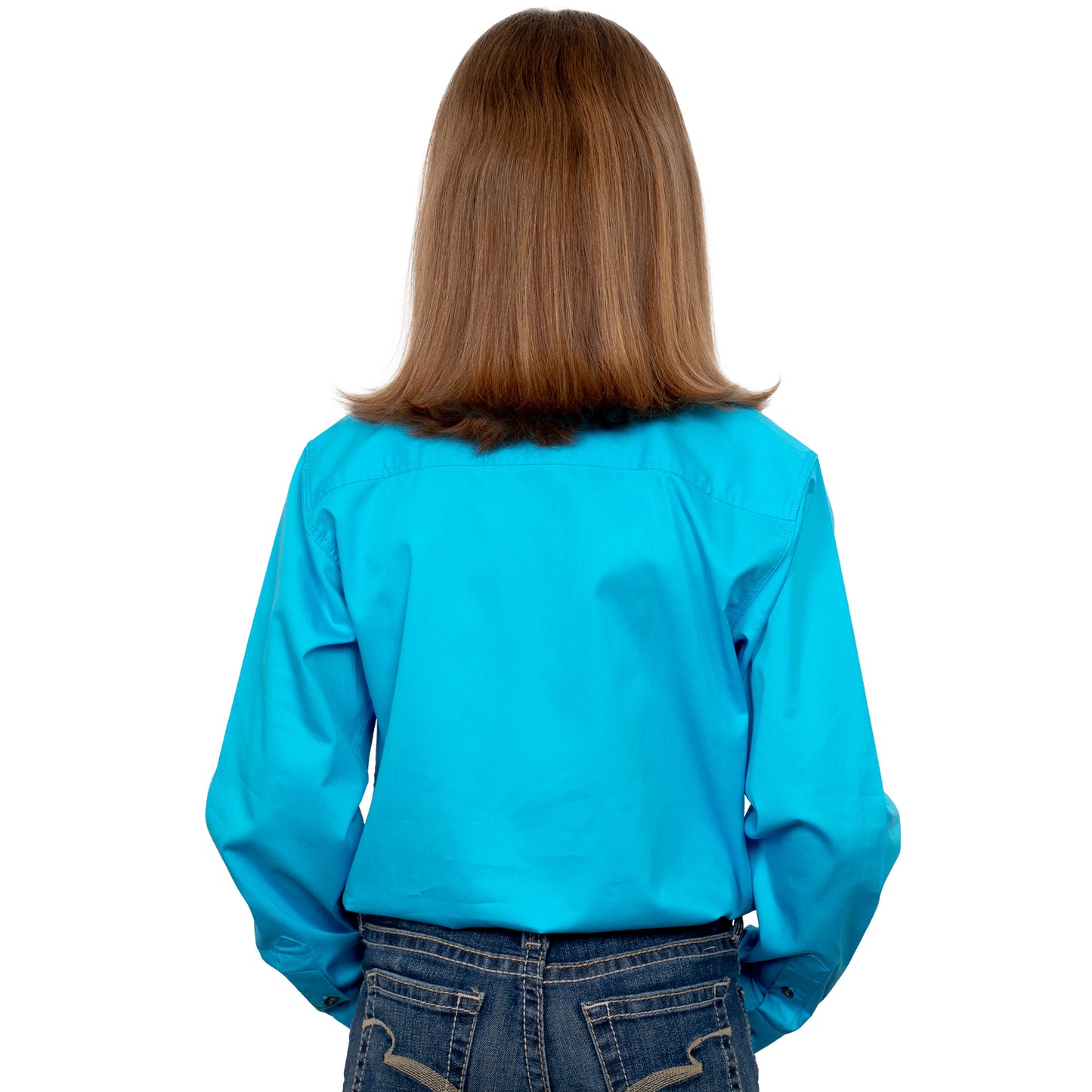 JUST COUNTRY GIRL'S - KENZIE - 1/2 BUTTON - SKY