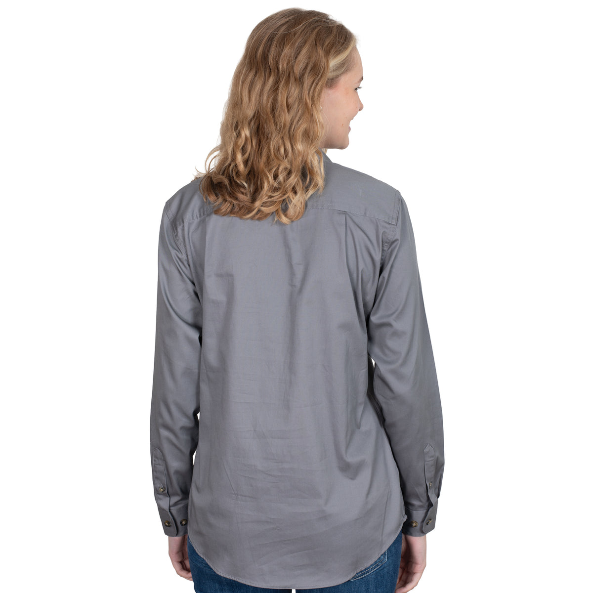 JUST COUNTRY WOMEN'S - BROOKE - FULL BUTTON - STEEL GREY