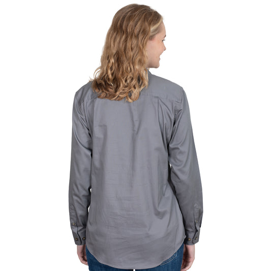 JUST COUNTRY WOMEN'S - BROOKE - FULL BUTTON - STEEL GREY