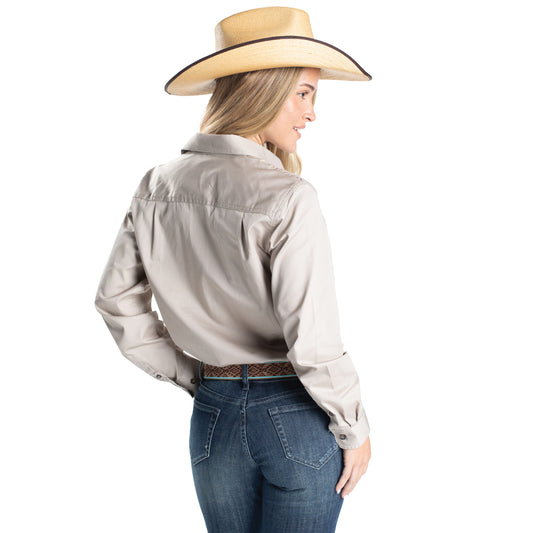 JUST COUNTRY WOMEN'S - JAHNA - 1/2 BUTTON - STONE
