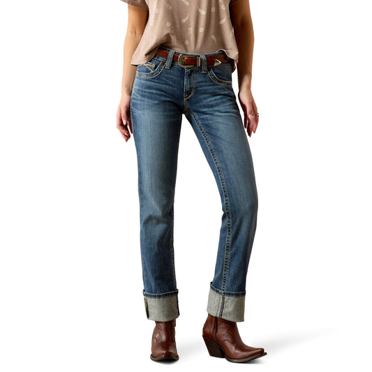 ARIAT MID RISE ESTELLE STRAIGHT LEG JEANS