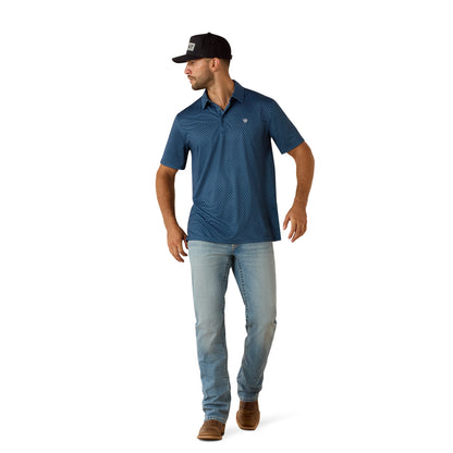 Ariat Men's All Over Print Classic Fit Polo
