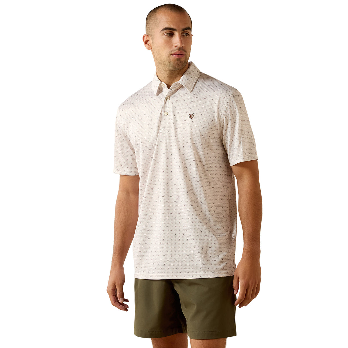 Ariat Men's All Over Print Classic Fit Polo