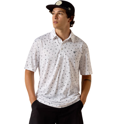 Ariat Men's All Over Print Classic Fit Polo