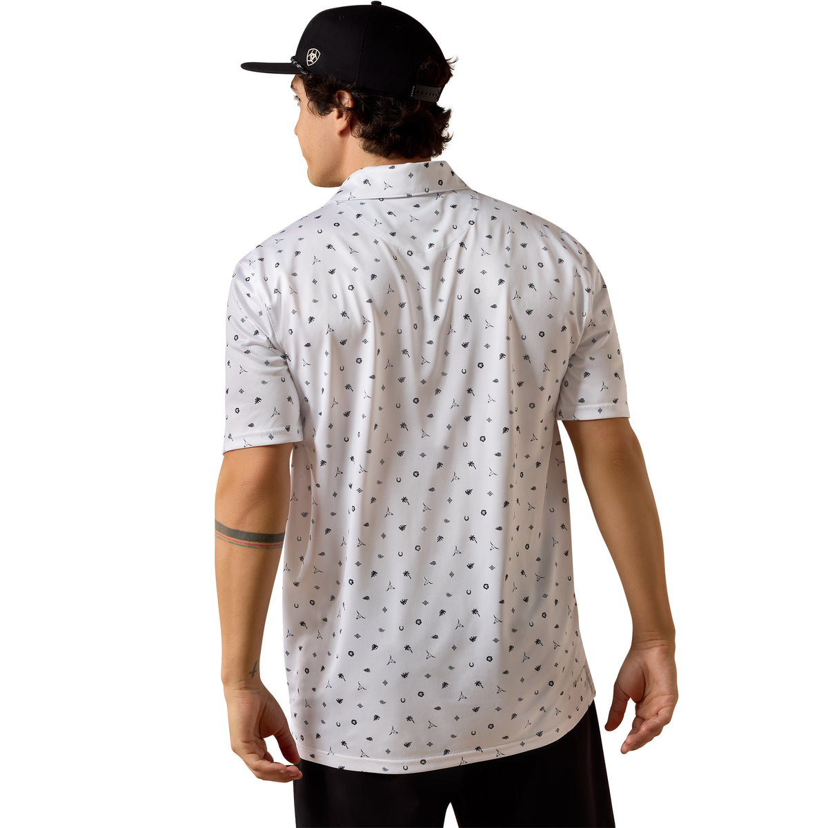 Ariat Men's All Over Print Classic Fit Polo