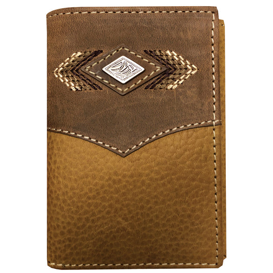 ROPER TRI-FOLD WALLET - DIAMOND CONCHO