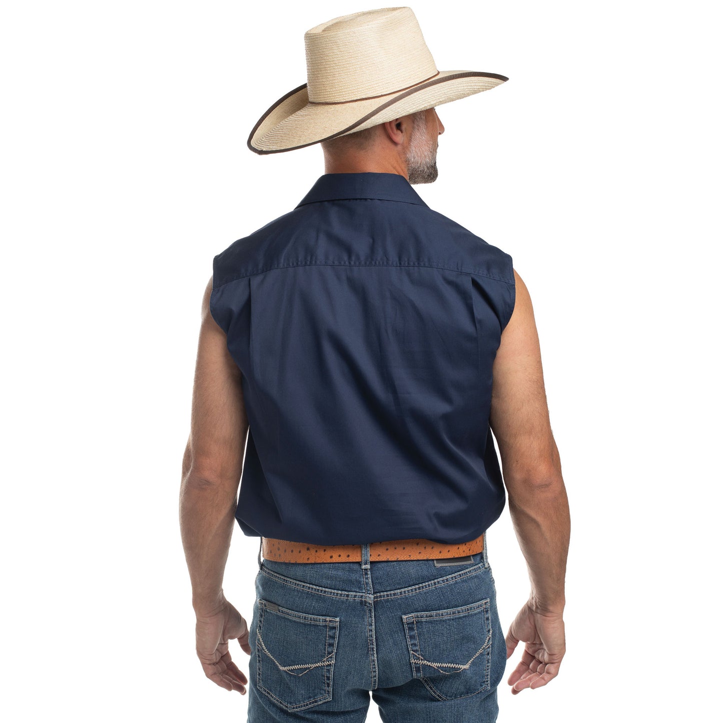 MEN'S - JACK - 1/2 BUTTON SLEEVELESS - NAVY